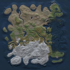 Thumbnail Rust Map: Procedural Map, Size: 4250, Seed: 268670073, 16 Monuments