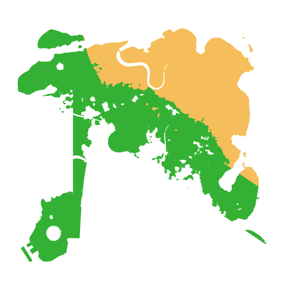 Biome Rust Map: Procedural Map, Size: 3500, Seed: 110229366