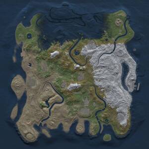 Thumbnail Rust Map: Procedural Map, Size: 4250, Seed: 339272979, 17 Monuments