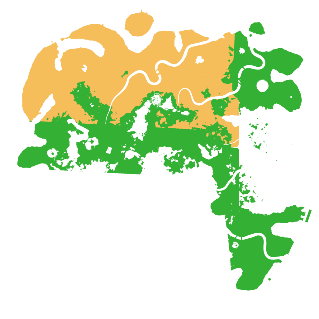 Biome Rust Map: Procedural Map, Size: 5000, Seed: 1147822269