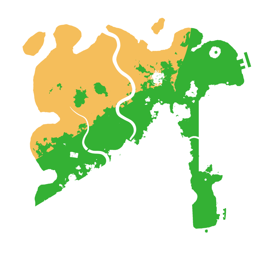 Biome Rust Map: Procedural Map, Size: 3500, Seed: 98319