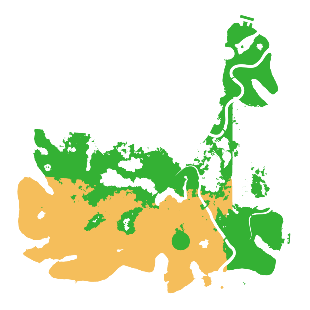 Biome Rust Map: Procedural Map, Size: 4500, Seed: 1347153747