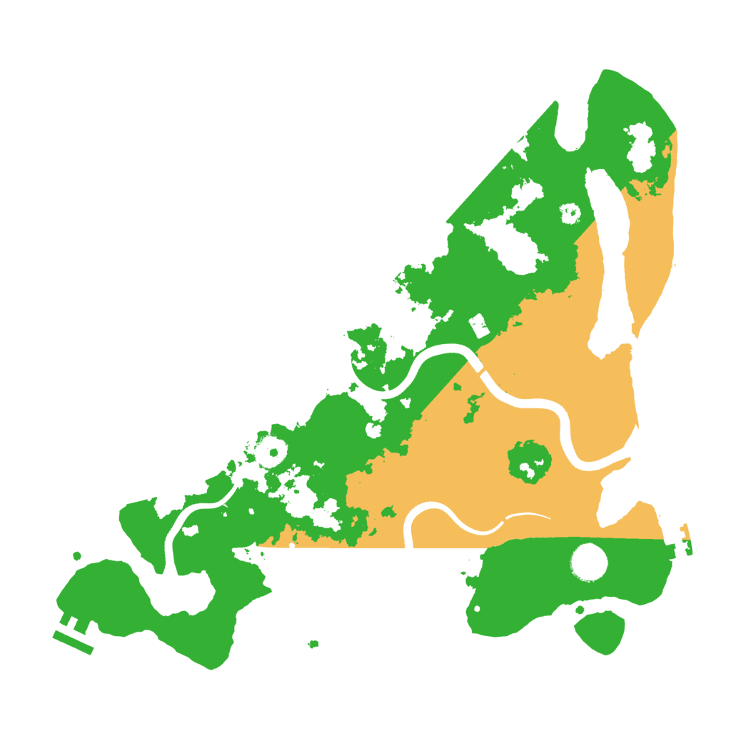 Biome Rust Map: Procedural Map, Size: 3500, Seed: 73582970