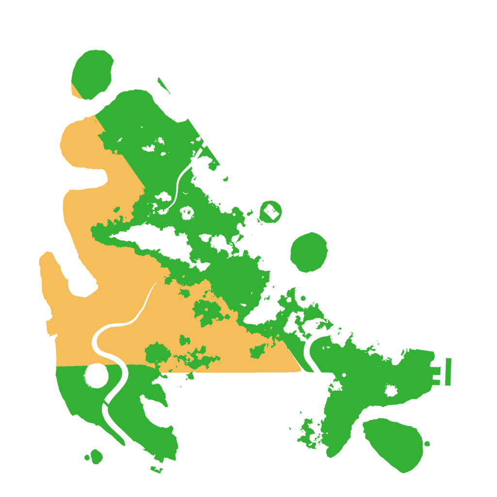 Biome Rust Map: Procedural Map, Size: 3650, Seed: 2976309
