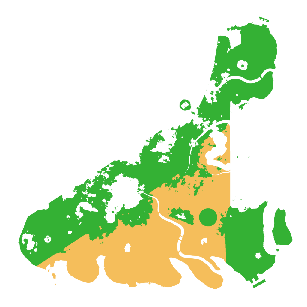 Biome Rust Map: Procedural Map, Size: 4500, Seed: 383951758