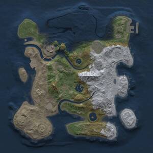 Thumbnail Rust Map: Procedural Map, Size: 2800, Seed: 927645925, 10 Monuments