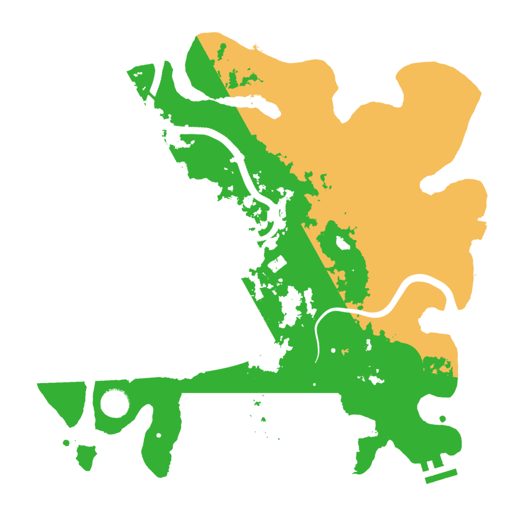 Biome Rust Map: Procedural Map, Size: 3250, Seed: 601814076
