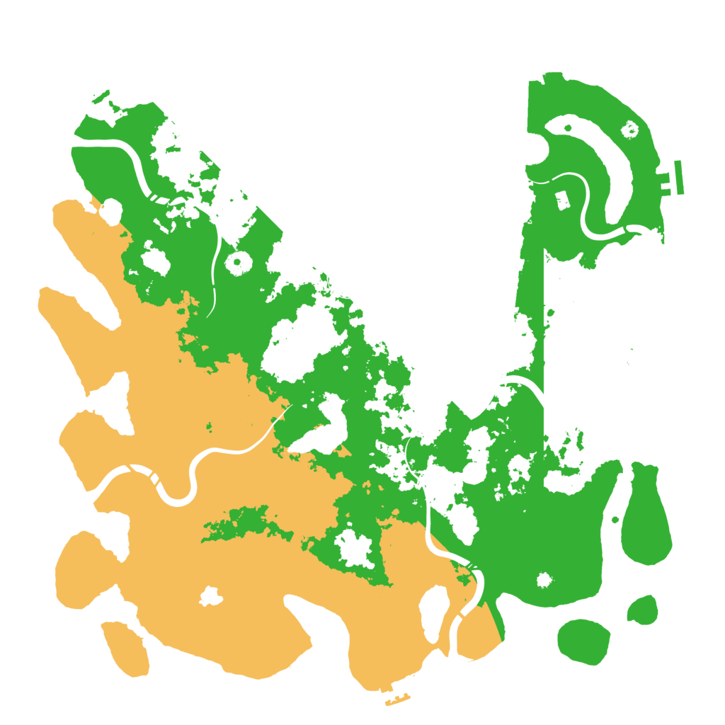 Biome Rust Map: Procedural Map, Size: 4300, Seed: 1797425375