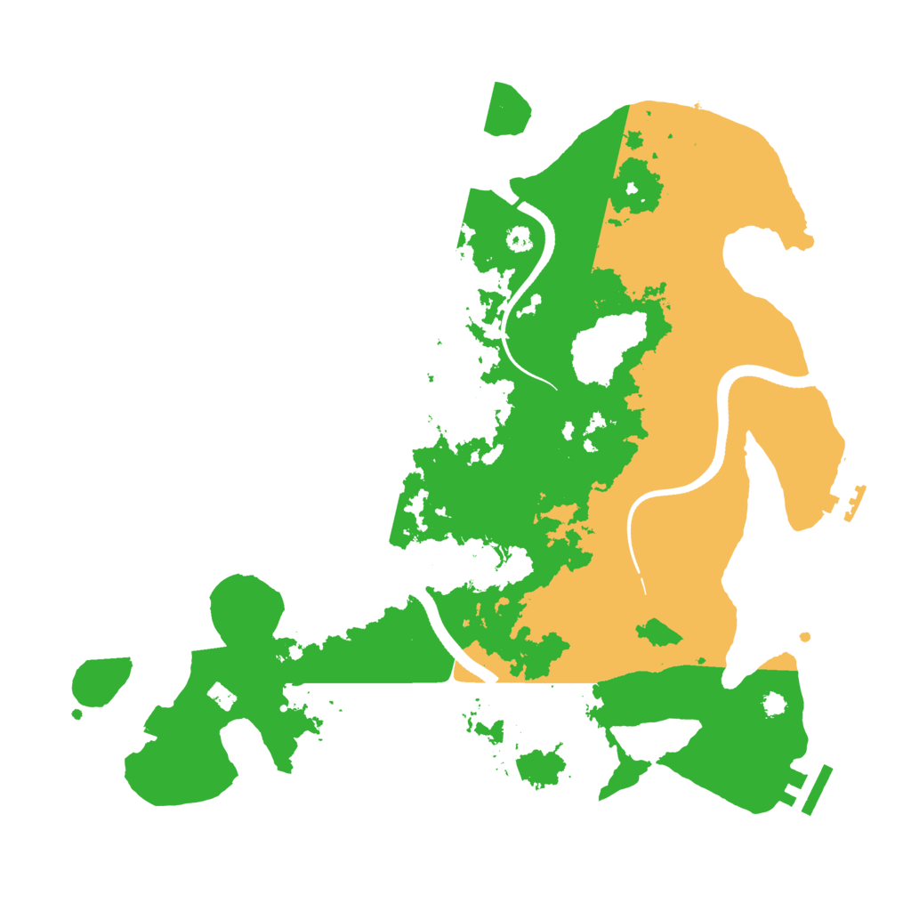 Biome Rust Map: Procedural Map, Size: 3500, Seed: 1737231737