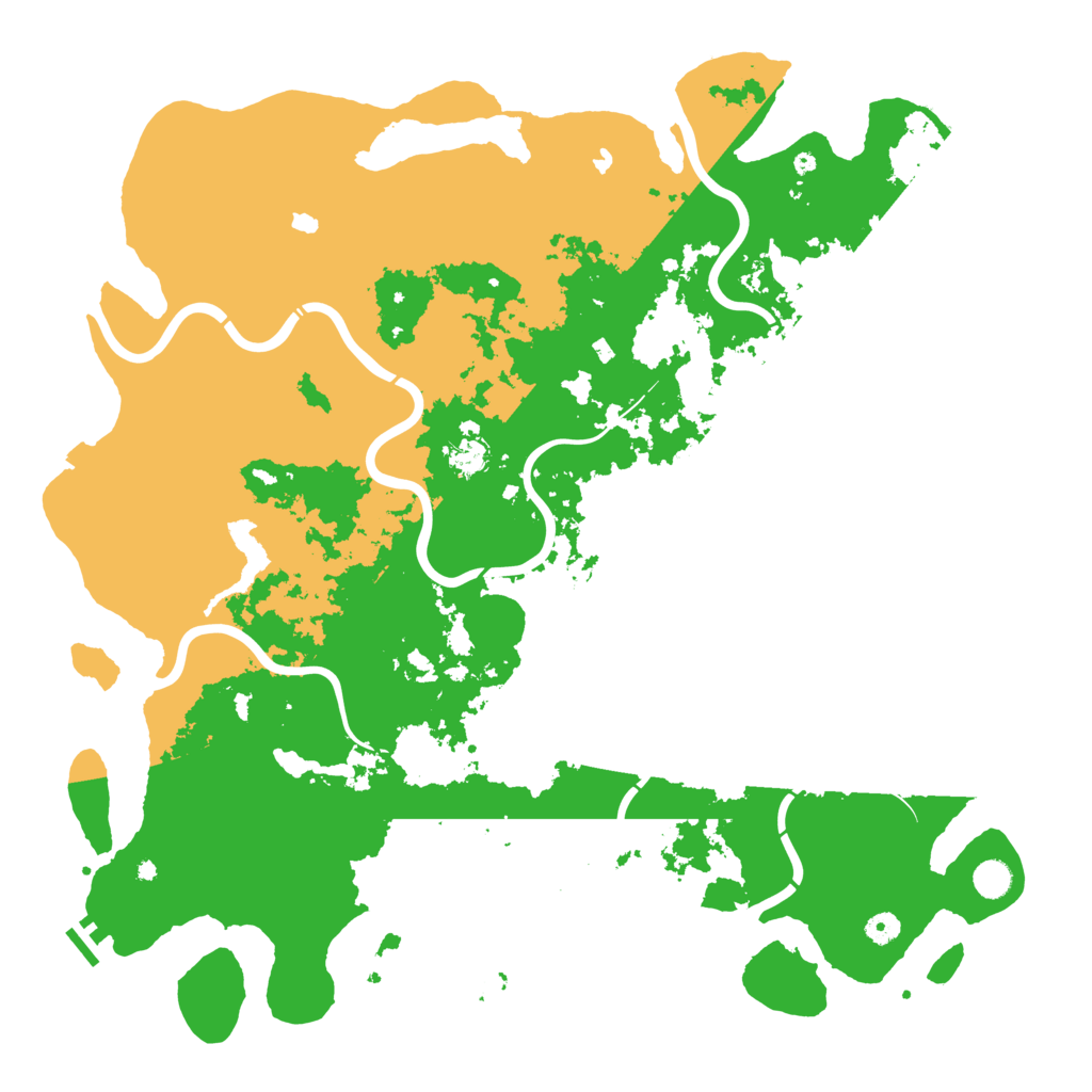 Biome Rust Map: Procedural Map, Size: 5000, Seed: 155531675