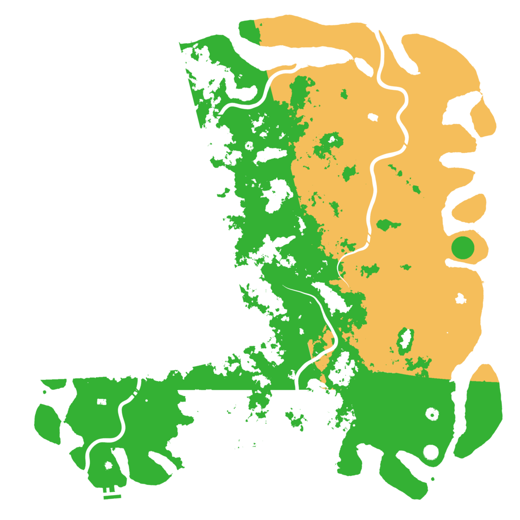 Biome Rust Map: Procedural Map, Size: 6000, Seed: 7826849