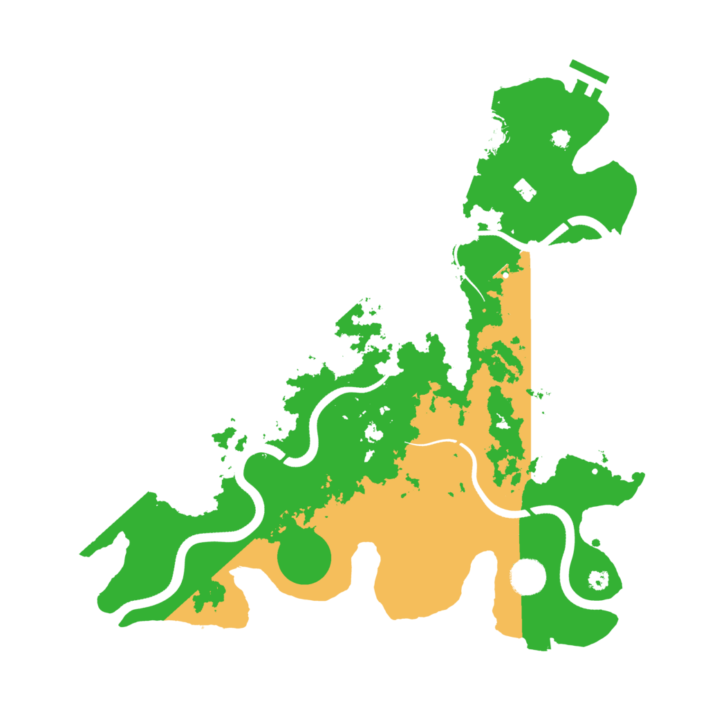 Biome Rust Map: Procedural Map, Size: 3500, Seed: 1146079415