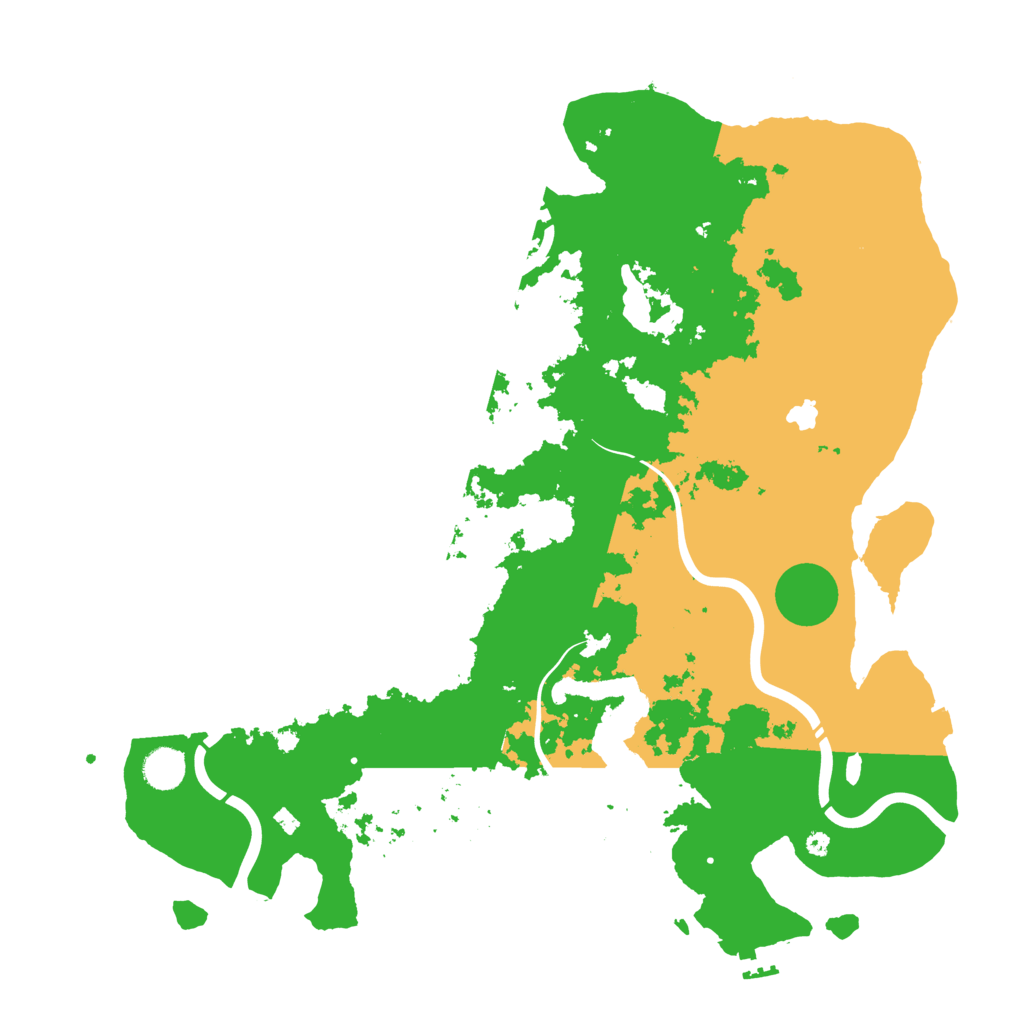 Biome Rust Map: Procedural Map, Size: 4300, Seed: 2083933703