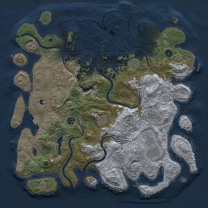 Thumbnail Rust Map: Procedural Map, Size: 4250, Seed: 2070542389, 15 Monuments