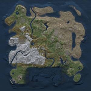 Thumbnail Rust Map: Procedural Map, Size: 4000, Seed: 995103569, 16 Monuments