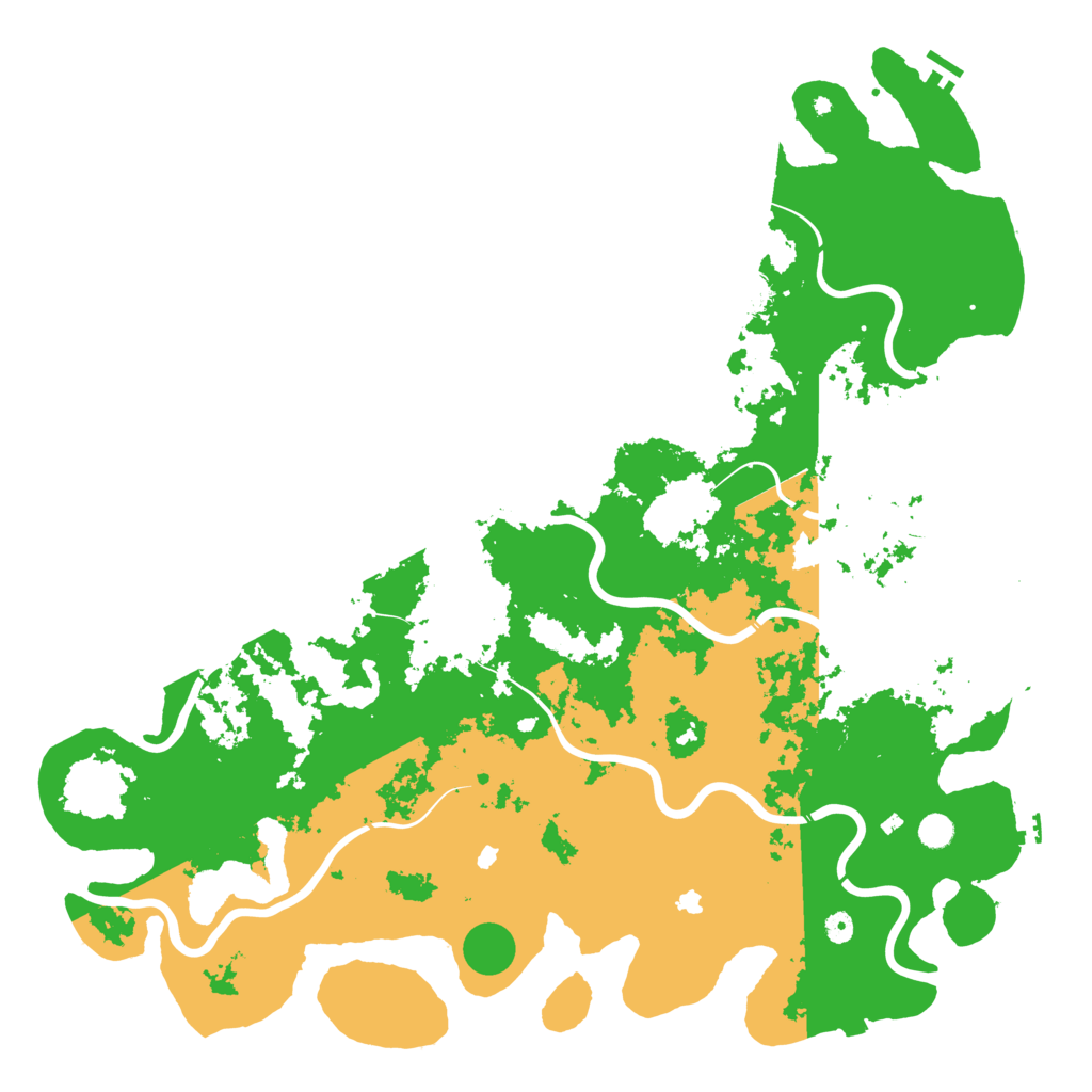 Biome Rust Map: Procedural Map, Size: 5500, Seed: 57025058