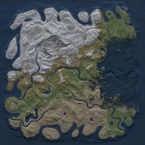 Thumbnail Rust Map: Procedural Map, Size: 5500, Seed: 57025058, 17 Monuments