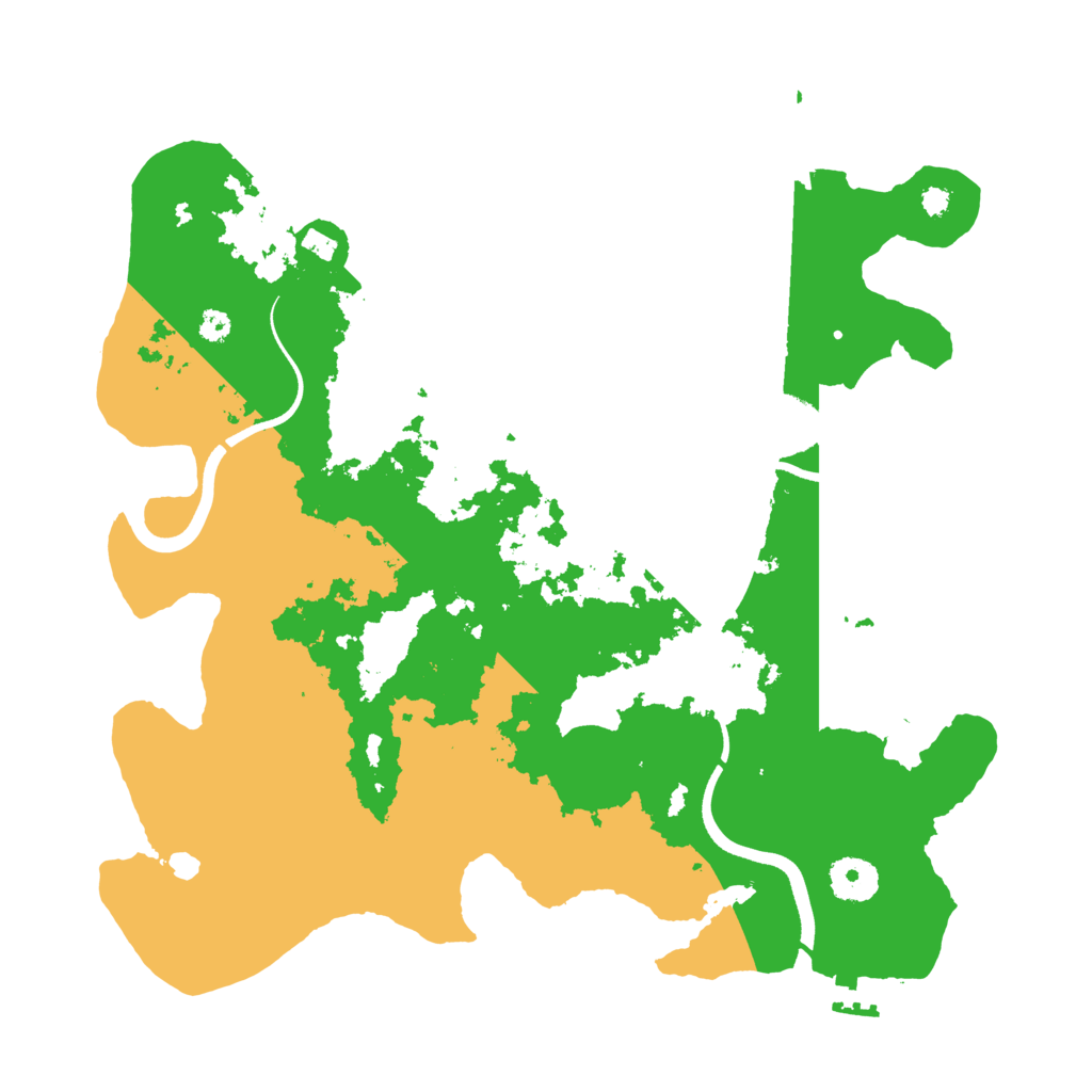 Biome Rust Map: Procedural Map, Size: 3500, Seed: 611788744
