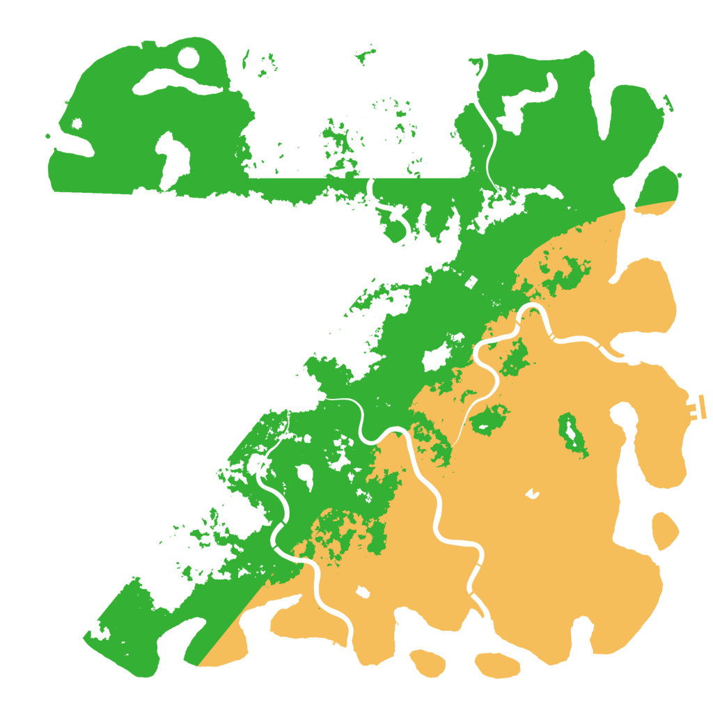 Biome Rust Map: Procedural Map, Size: 6000, Seed: 1218307677