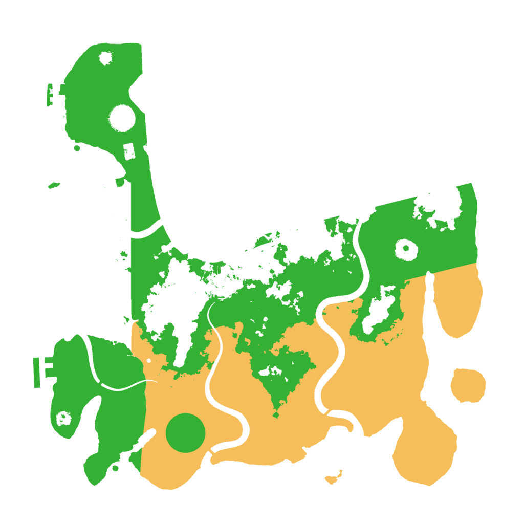 Biome Rust Map: Procedural Map, Size: 3500, Seed: 2447280