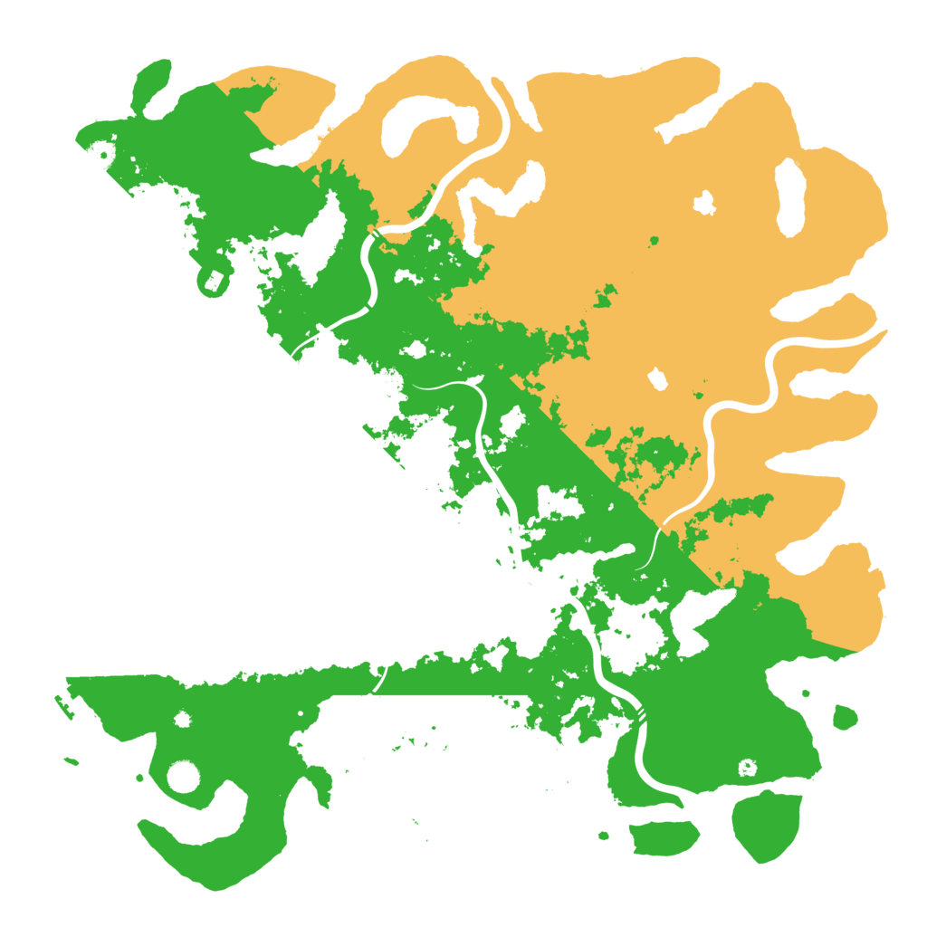 Biome Rust Map: Procedural Map, Size: 5000, Seed: 1229044637