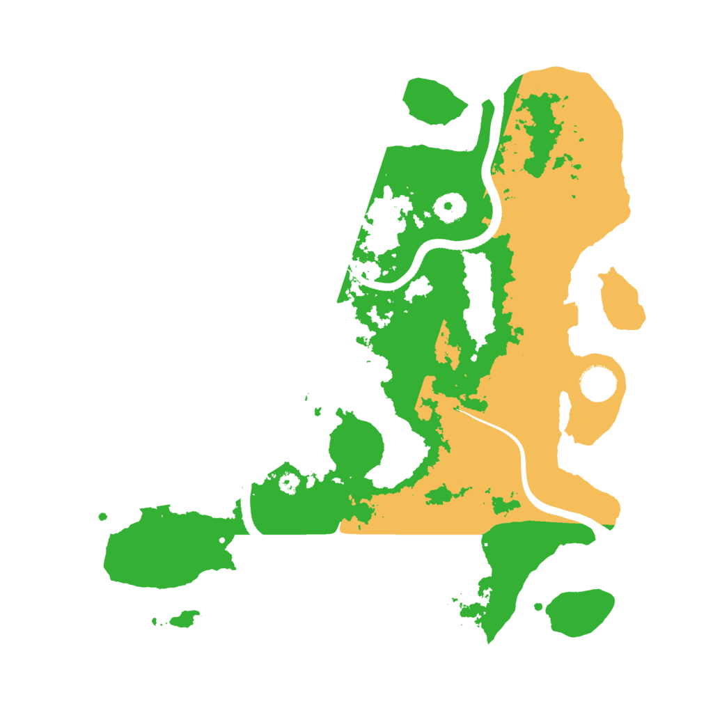 Biome Rust Map: Procedural Map, Size: 3500, Seed: 565147704