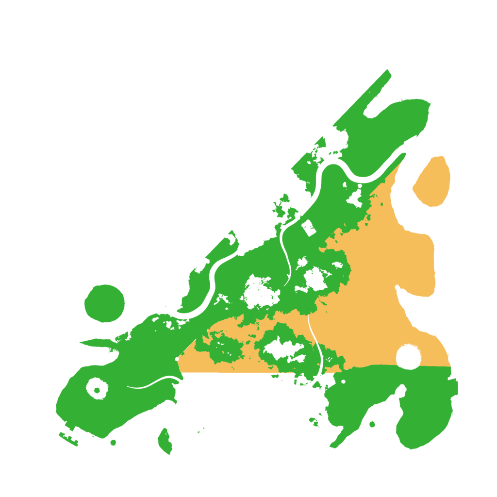 Biome Rust Map: Procedural Map, Size: 3500, Seed: 199223152