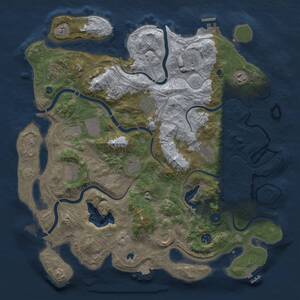 Thumbnail Rust Map: Procedural Map, Size: 4250, Seed: 1552091611, 17 Monuments