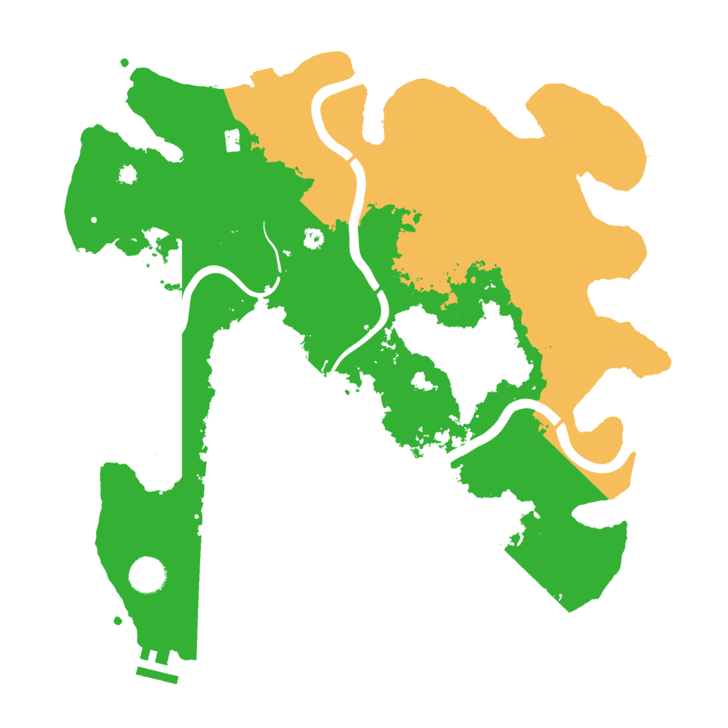Biome Rust Map: Procedural Map, Size: 3500, Seed: 238394537