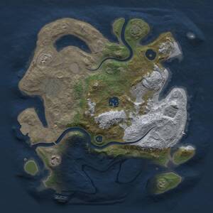 Thumbnail Rust Map: Procedural Map, Size: 3000, Seed: 1479477737, 10 Monuments