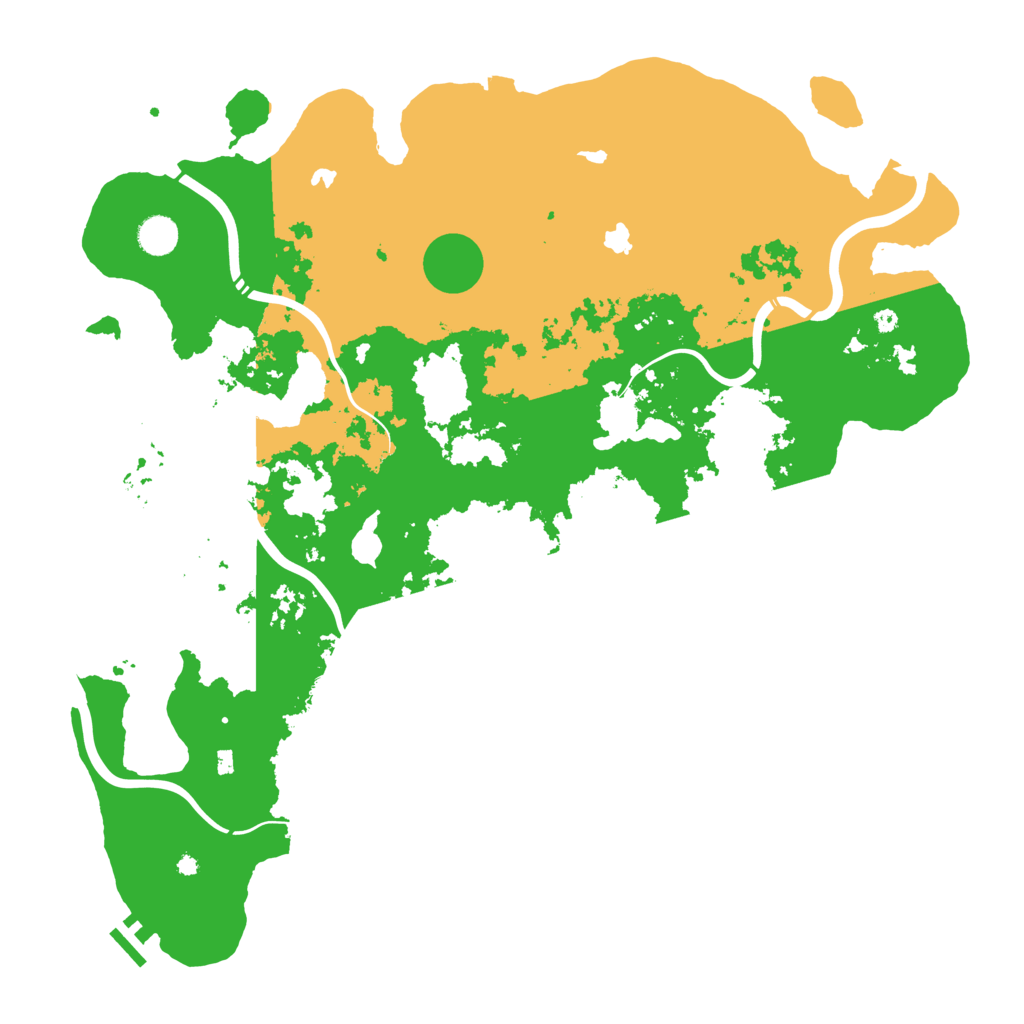 Biome Rust Map: Procedural Map, Size: 4500, Seed: 66005041