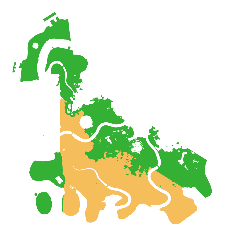 Biome Rust Map: Procedural Map, Size: 3500, Seed: 1696363602
