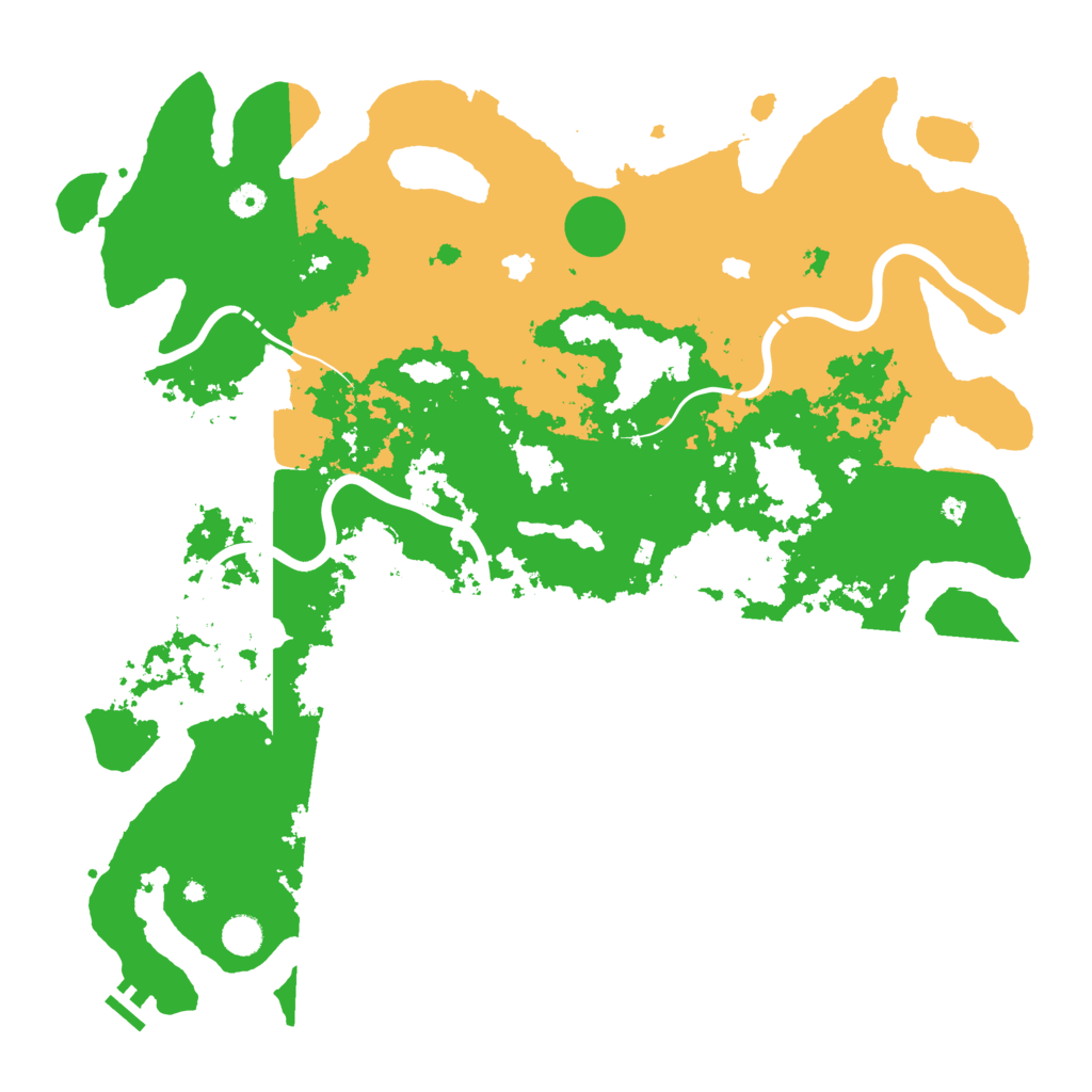 Biome Rust Map: Procedural Map, Size: 4750, Seed: 736828108