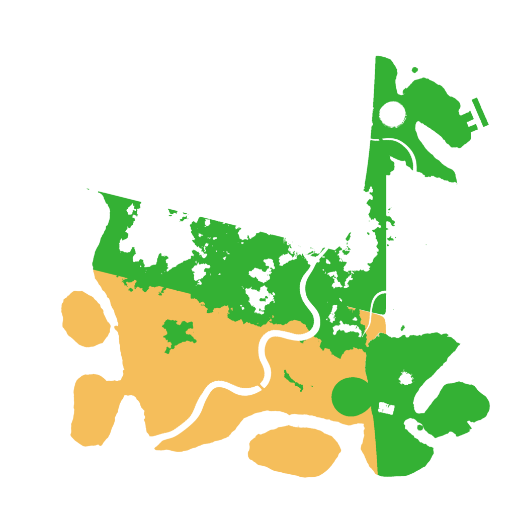Biome Rust Map: Procedural Map, Size: 3500, Seed: 515353