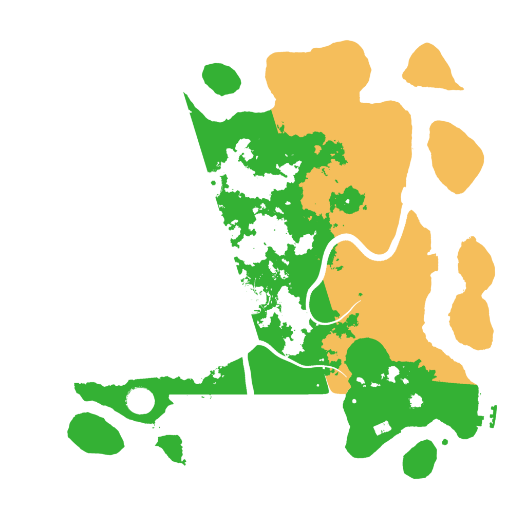 Biome Rust Map: Procedural Map, Size: 3500, Seed: 1363151330