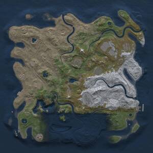 Thumbnail Rust Map: Procedural Map, Size: 4250, Seed: 1441027364, 17 Monuments