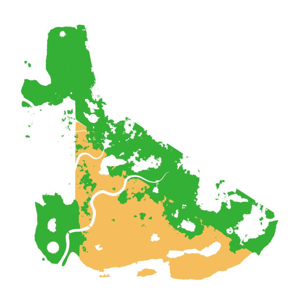 Biome Rust Map: Procedural Map, Size: 4500, Seed: 552534965
