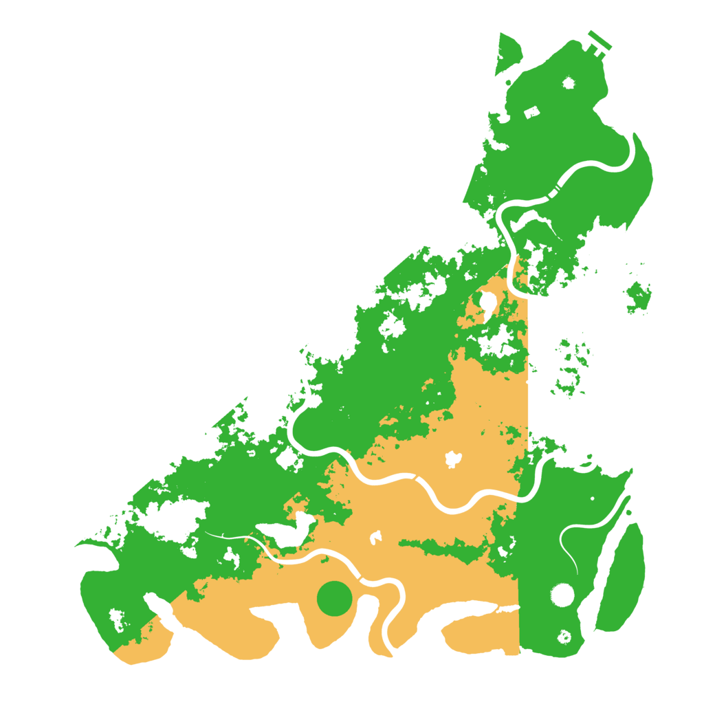 Biome Rust Map: Procedural Map, Size: 5250, Seed: 764362432