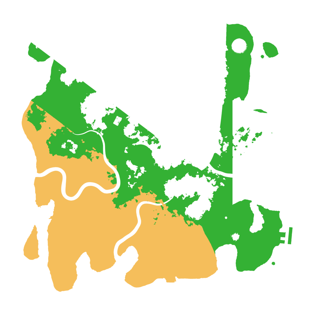 Biome Rust Map: Procedural Map, Size: 3700, Seed: 437256933
