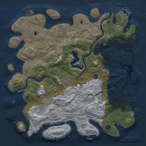 Thumbnail Rust Map: Procedural Map, Size: 4500, Seed: 952742159, 17 Monuments