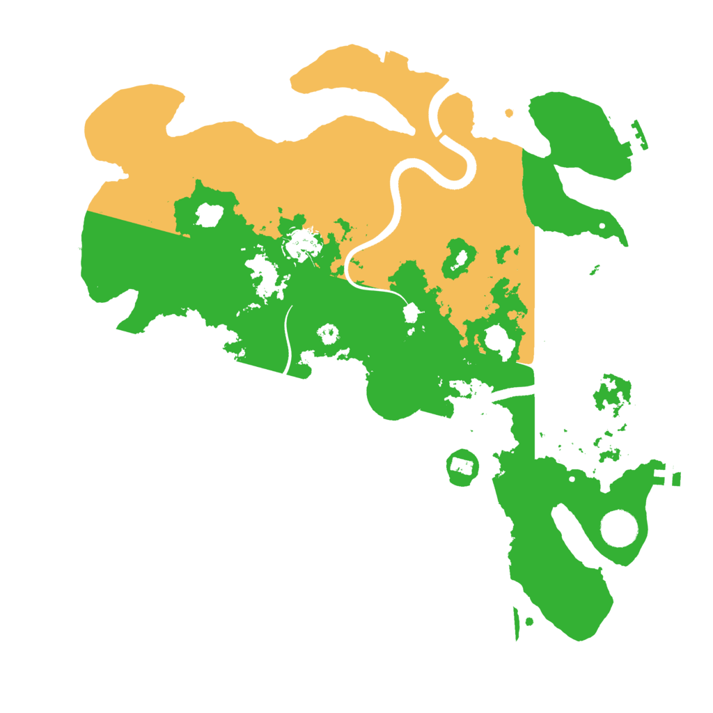Biome Rust Map: Procedural Map, Size: 3500, Seed: 618236860