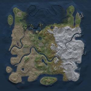 Thumbnail Rust Map: Procedural Map, Size: 4250, Seed: 152802992, 17 Monuments