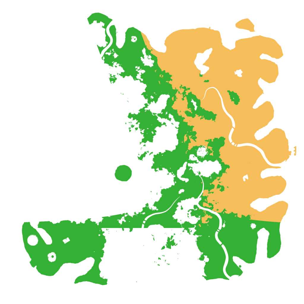 Biome Rust Map: Procedural Map, Size: 5000, Seed: 15517