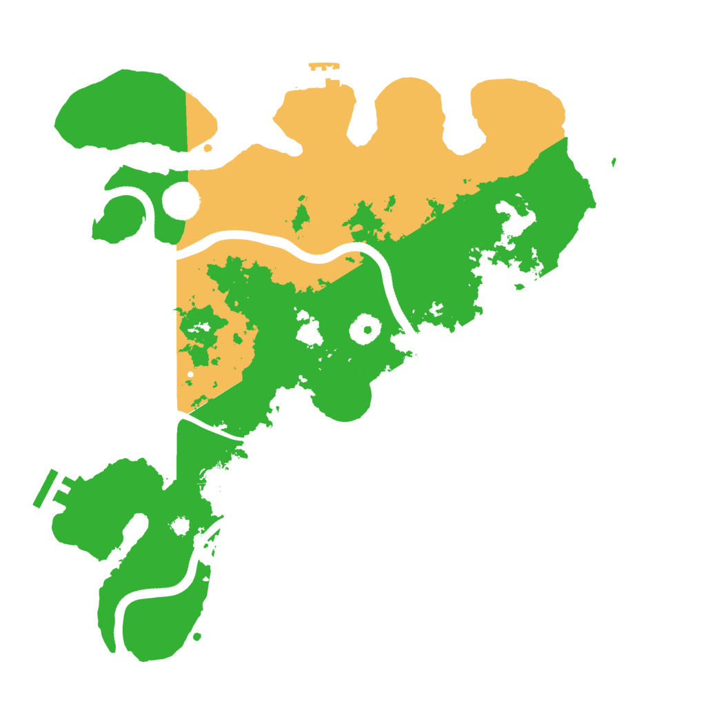 Biome Rust Map: Procedural Map, Size: 3500, Seed: 176985464