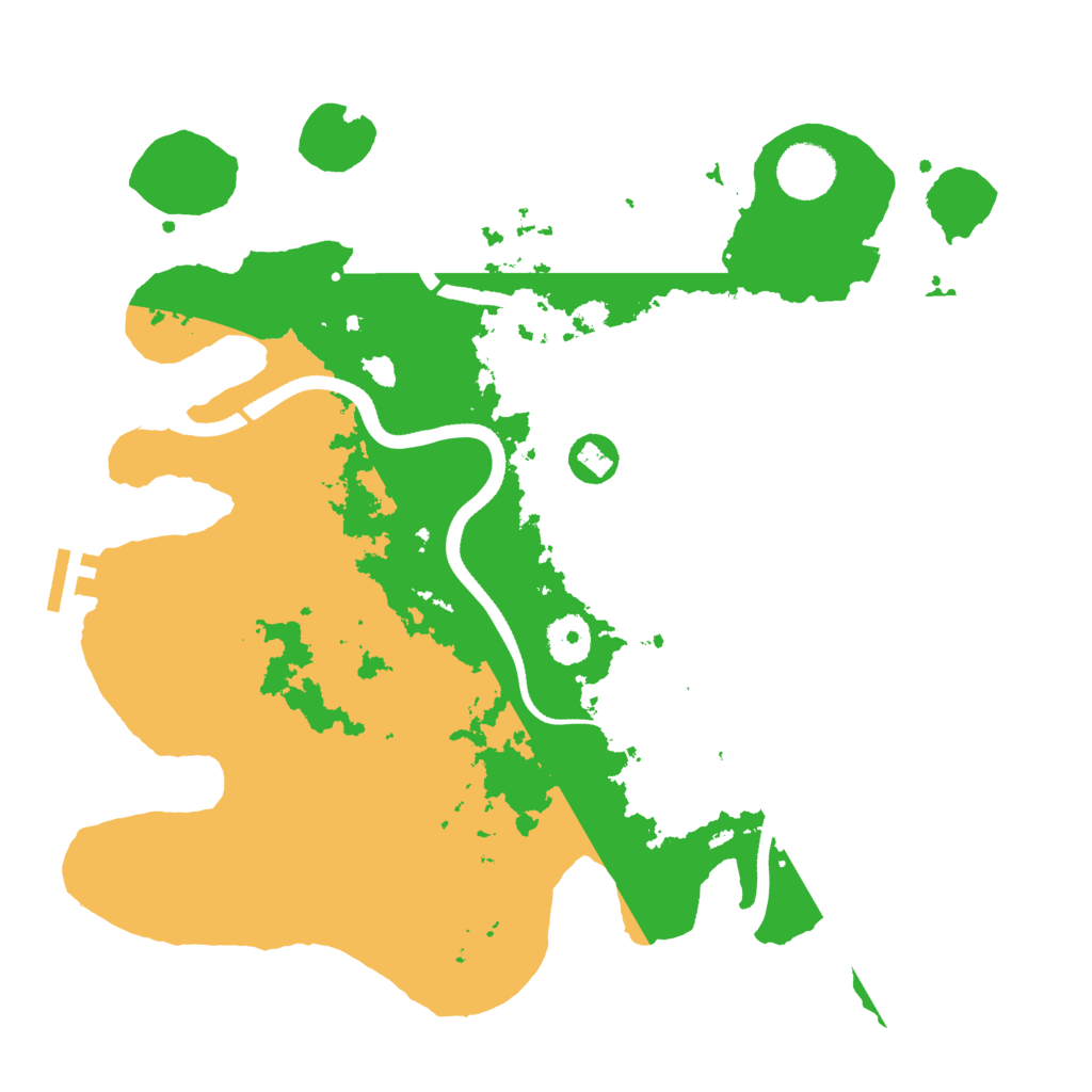 Biome Rust Map: Procedural Map, Size: 3500, Seed: 2084509121