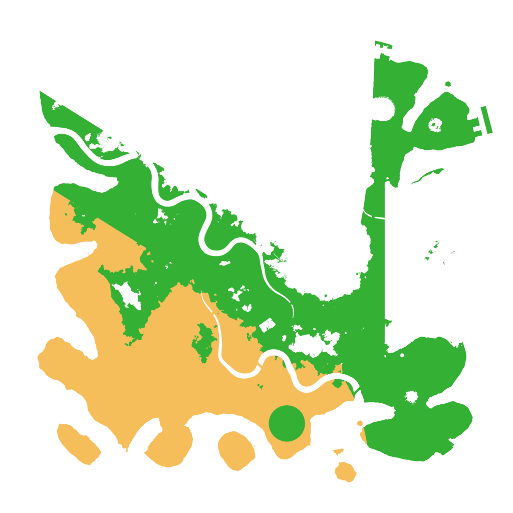 Biome Rust Map: Procedural Map, Size: 3750, Seed: 579449660