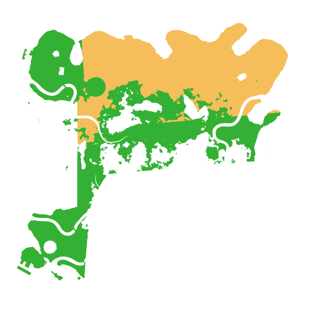 Biome Rust Map: Procedural Map, Size: 4200, Seed: 977099610