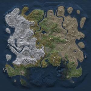 Thumbnail Rust Map: Procedural Map, Size: 4250, Seed: 1308854488, 17 Monuments