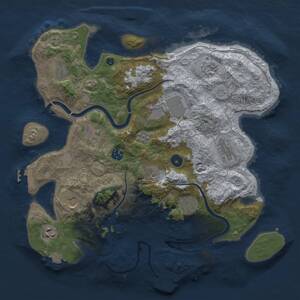 Thumbnail Rust Map: Procedural Map, Size: 3800, Seed: 1387740890, 17 Monuments