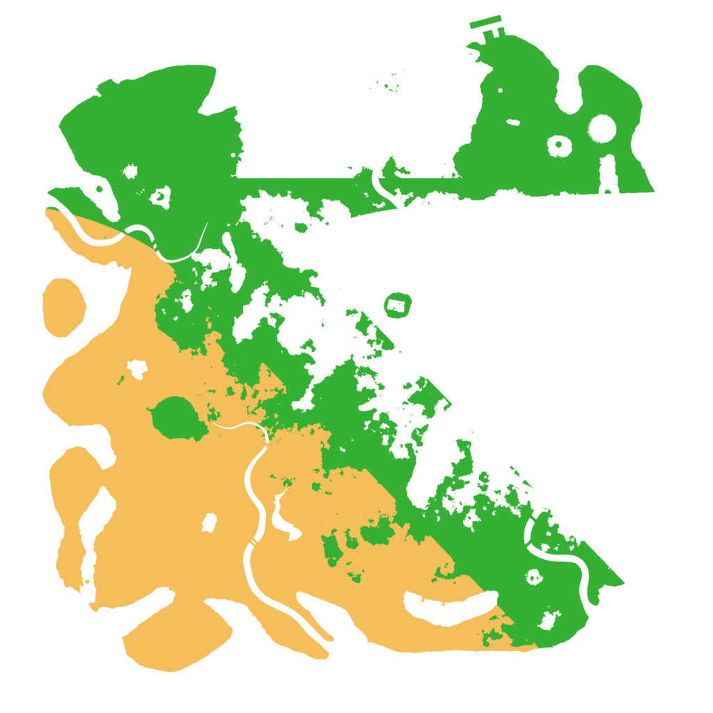 Biome Rust Map: Procedural Map, Size: 4500, Seed: 84147557